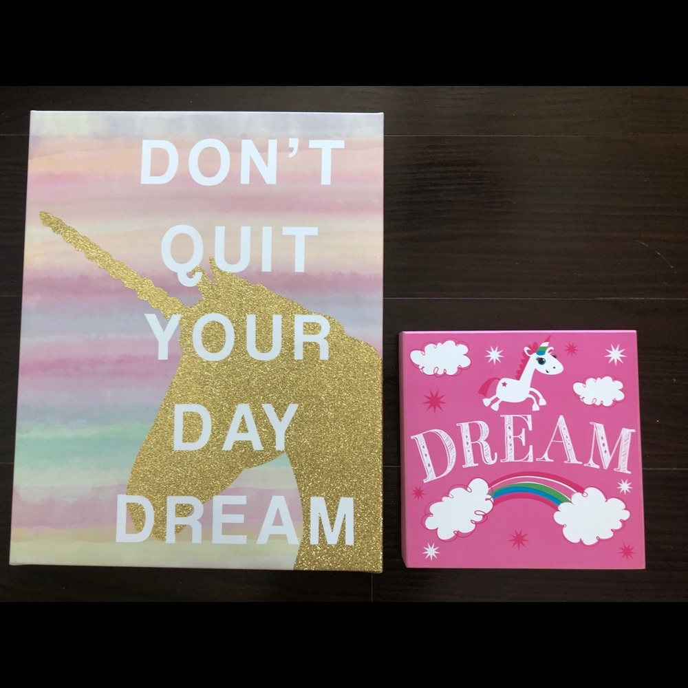 Unicorn Themed Wall Signs